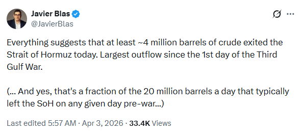 【技术解析】霍尔木兹海峡“南线”突破:原油日流出400万桶背后的航运博弈 股票财经