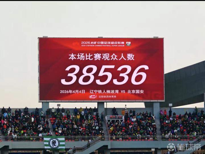  【数据复盘】38536人峰值背后：中超第4轮辽宁铁人主场数据深度解析 体育新闻