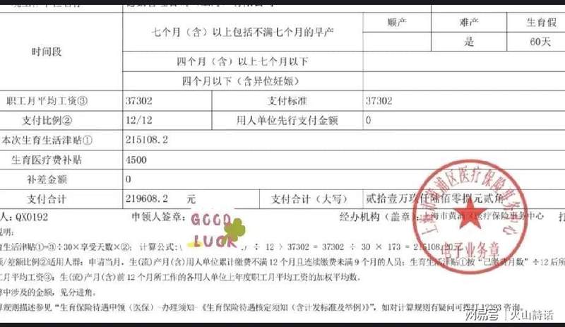  生育津贴背后的精密算法：上海219608.20元到账的深层逻辑 新闻
