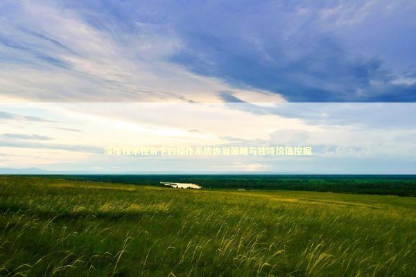 深度技术视角下的操作系统恢复策略与独特价值挖掘 深度技术视角下的操作系统恢复策略与独特价值挖掘 新闻